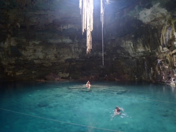 Cenote swimming