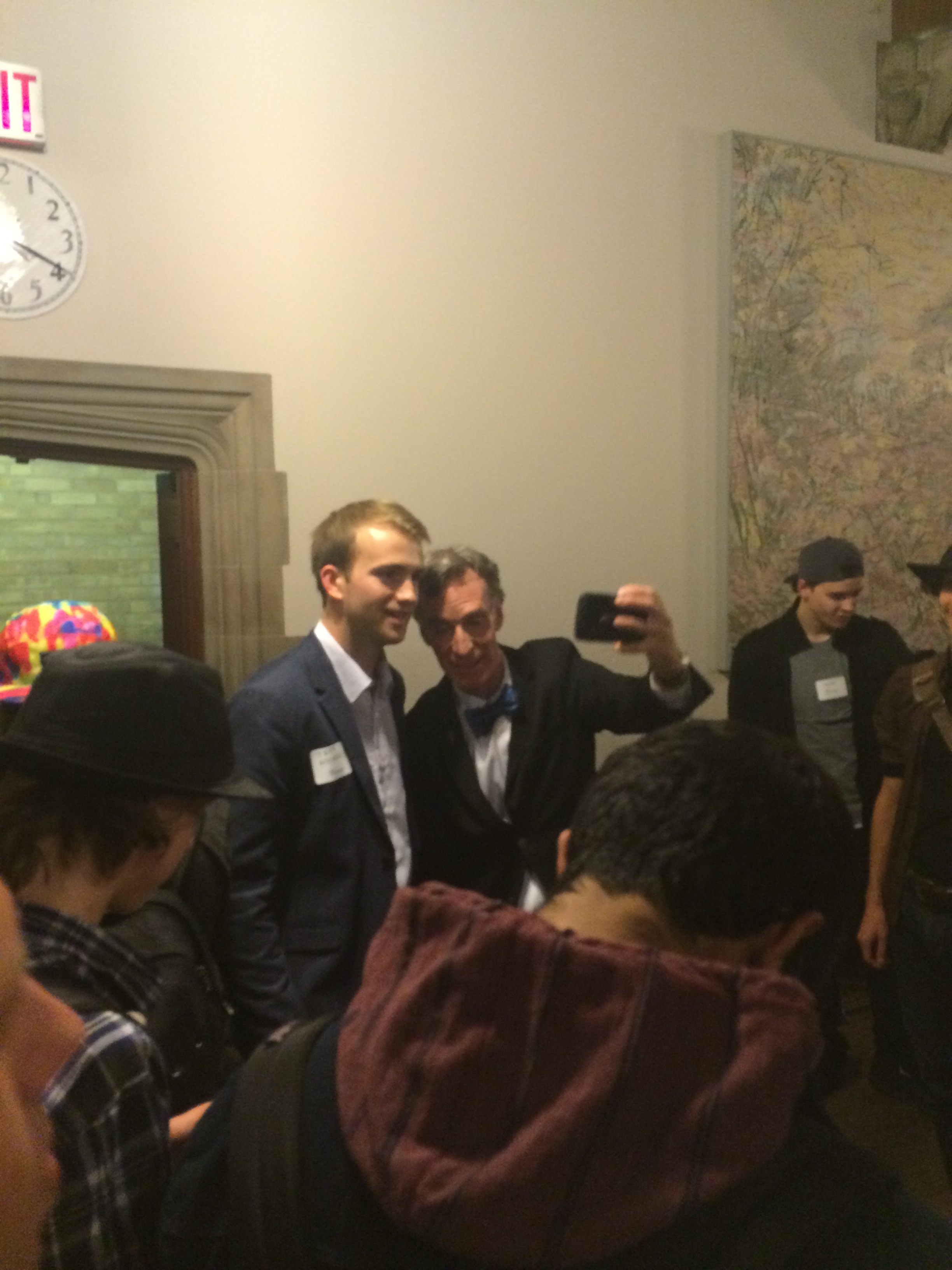 Bill Nye and guests at the Hart House reception